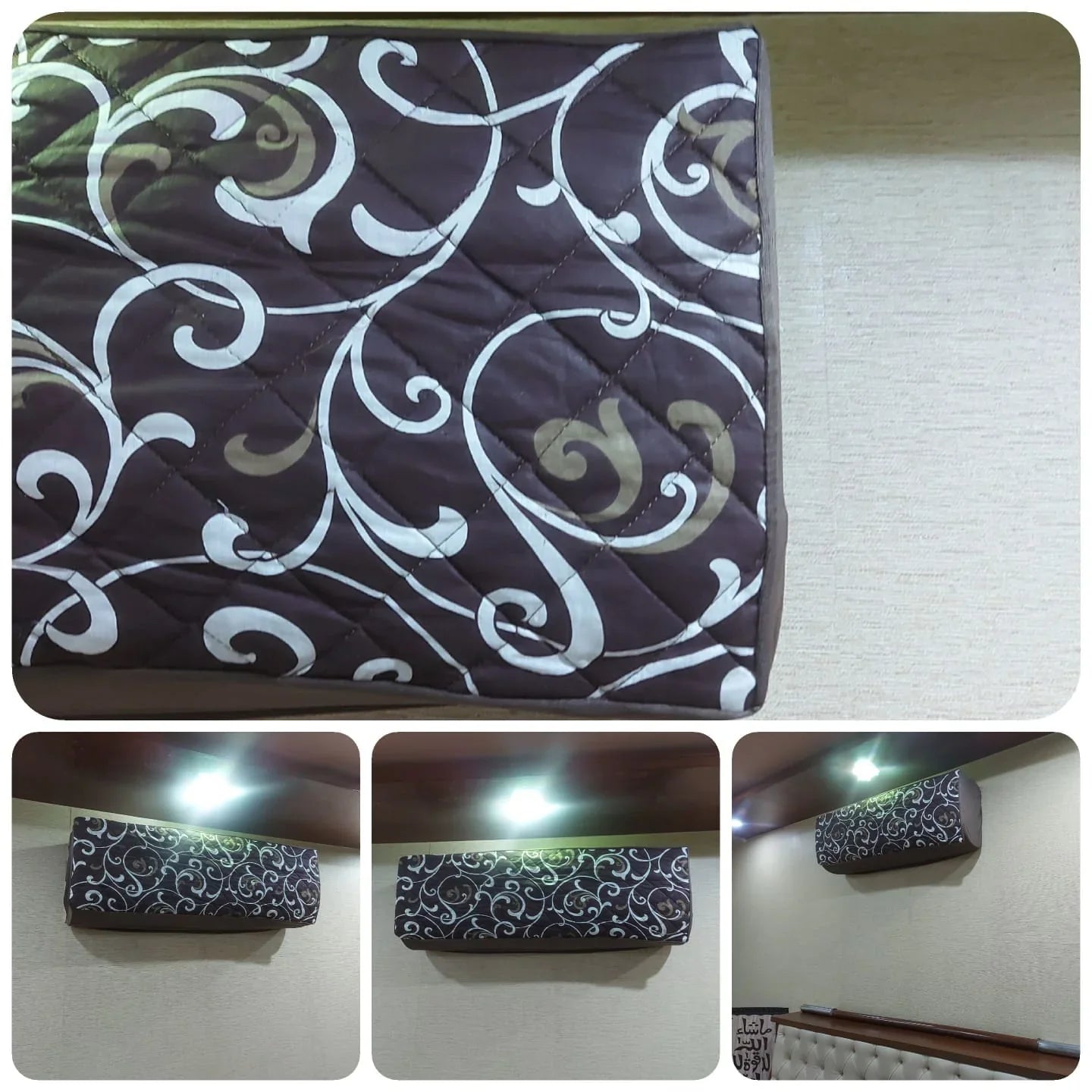 Printed Waterproof Quilted AC Cover indoor + outdoor