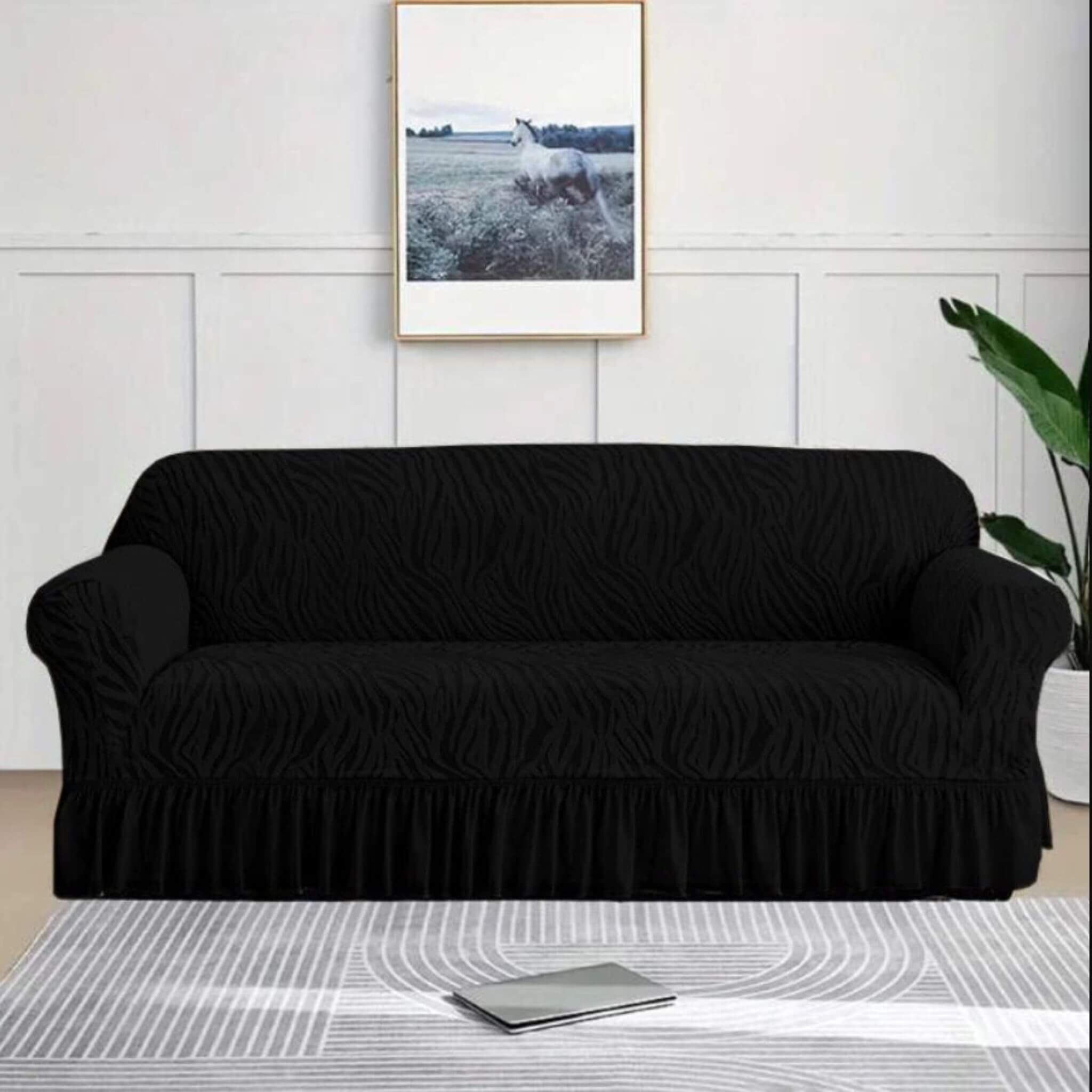Zebra Velvet Sofa Covers